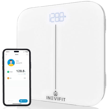 Smart Premium Bathroom Scale, Precisely Measures Weight & BMI for Unlimited Users