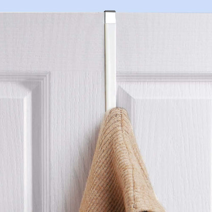 Over Door Hook White - 4Pack Soft Rubber Surface Design to Prevent Article Scratches