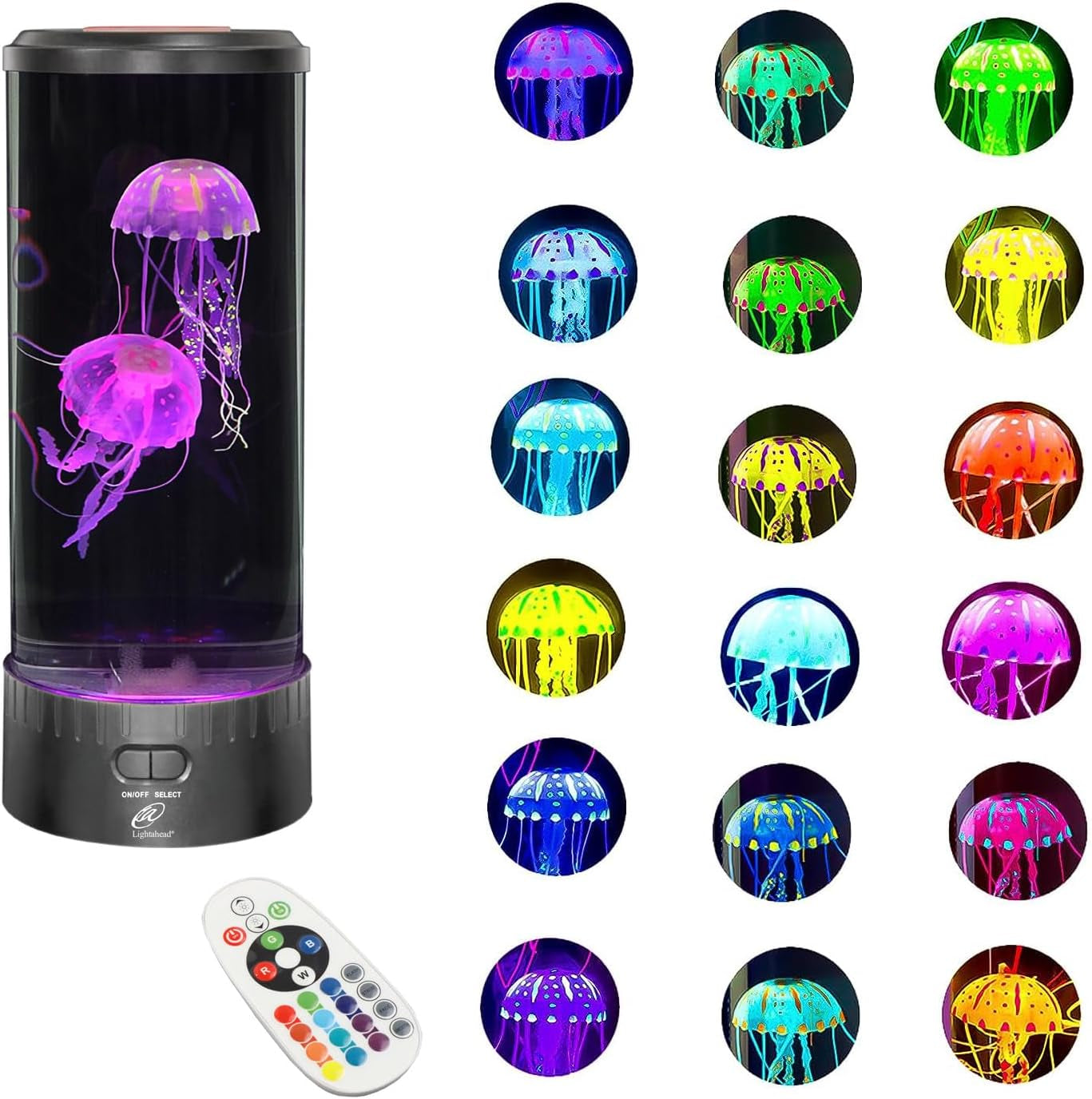 Large round LED Jellyfish Lamp – the Ultimate Sensory Fake Aquarium for Decoration