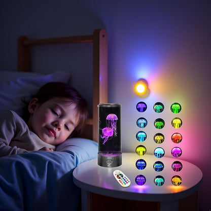 Large round LED Jellyfish Lamp – the Ultimate Sensory Fake Aquarium for Decoration