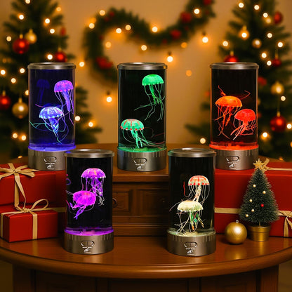 Large round LED Jellyfish Lamp – the Ultimate Sensory Fake Aquarium for Decoration