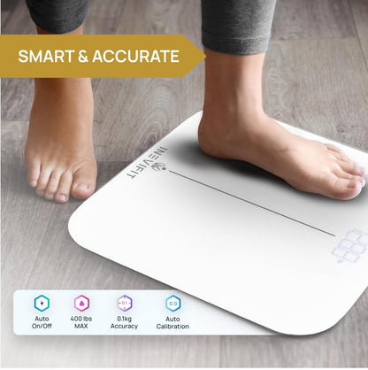 Smart Premium Bathroom Scale, Precisely Measures Weight & BMI for Unlimited Users