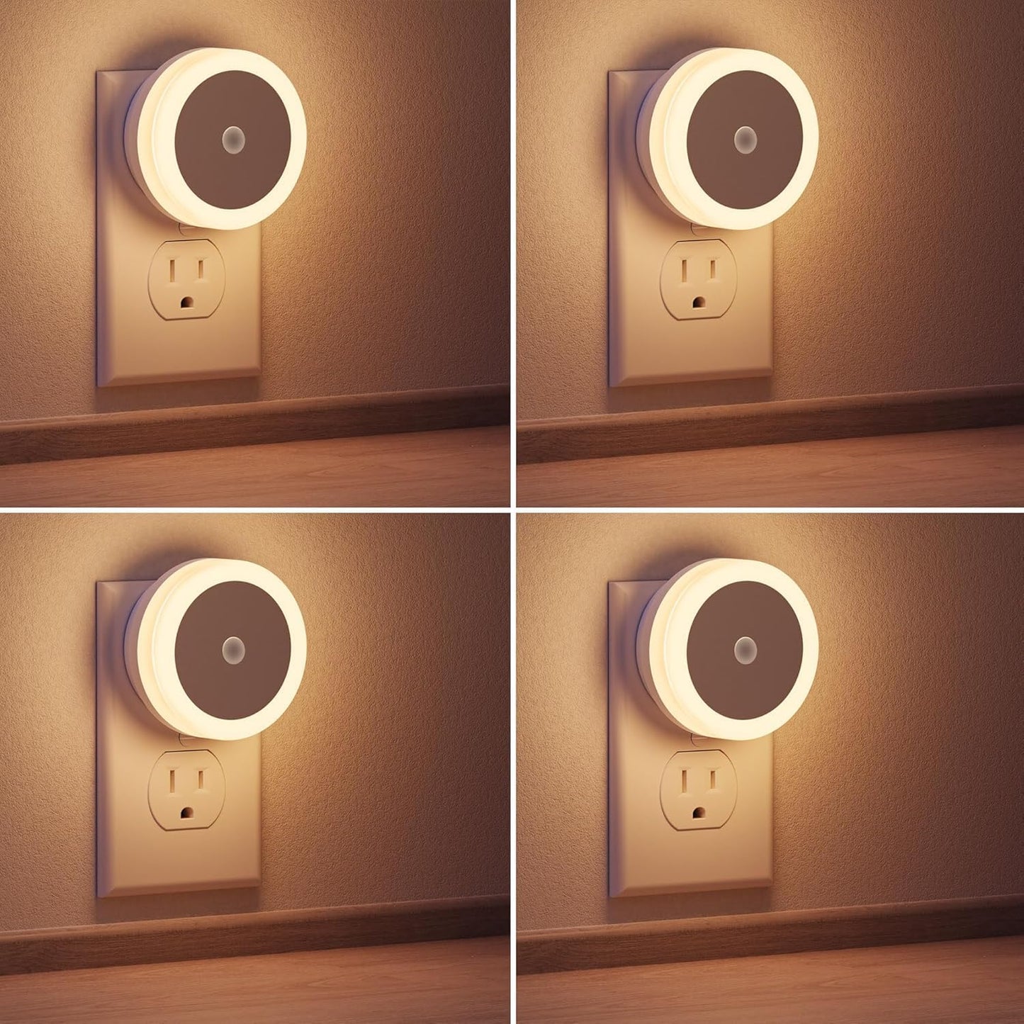 LED Baby Night Lights Plug into Wall [4Pack]