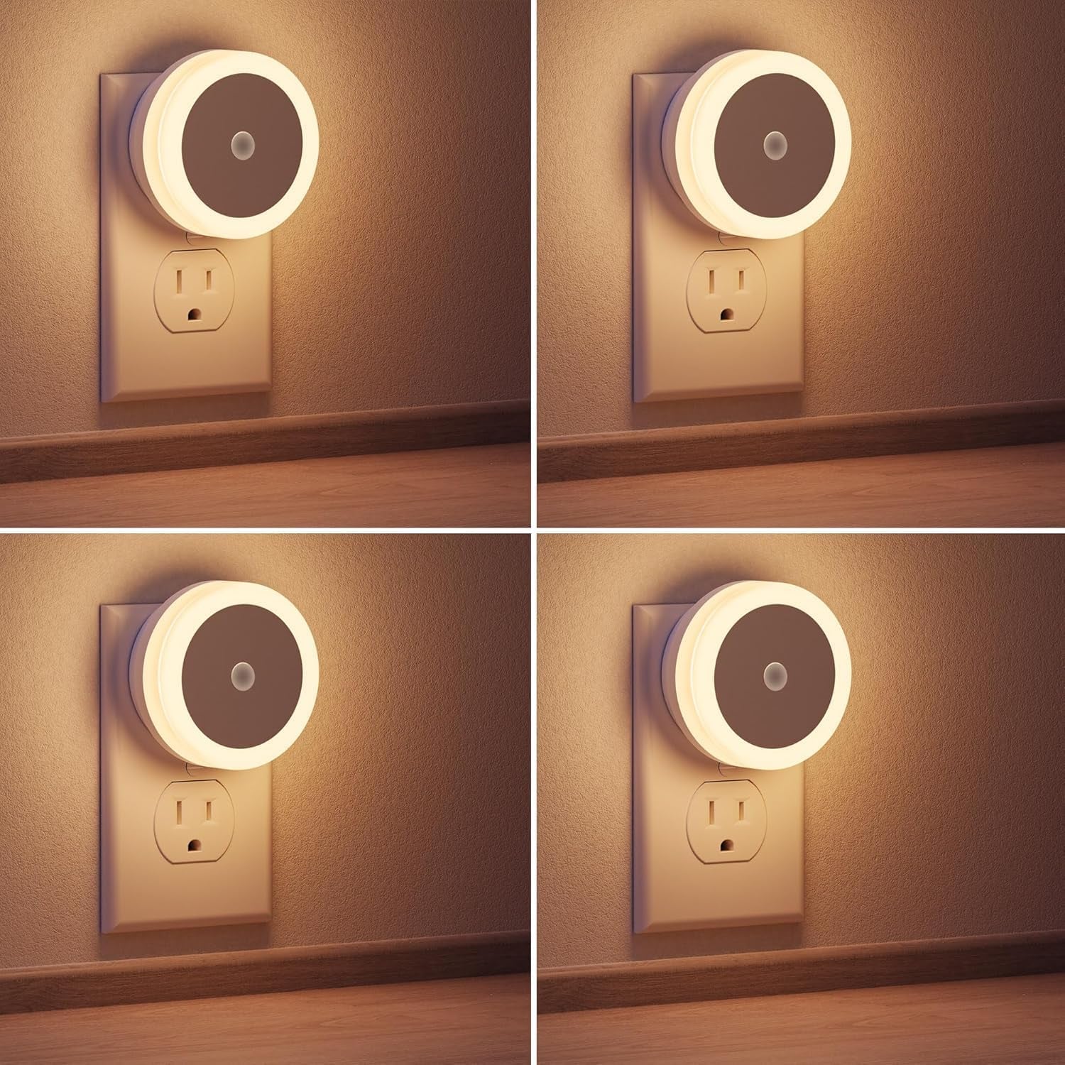 LED Baby Night Lights Plug into Wall [4Pack]