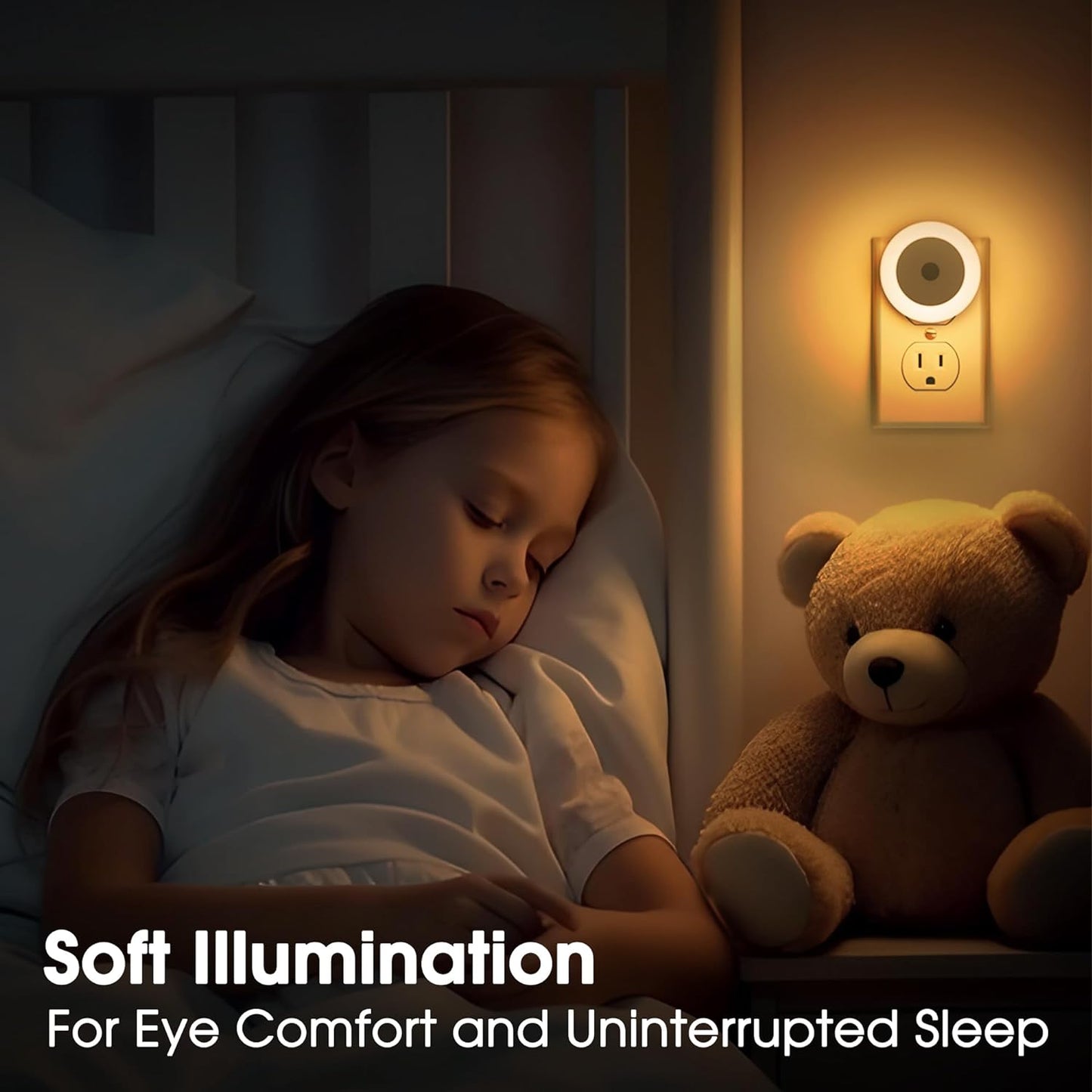 LED Baby Night Lights Plug into Wall [4Pack]