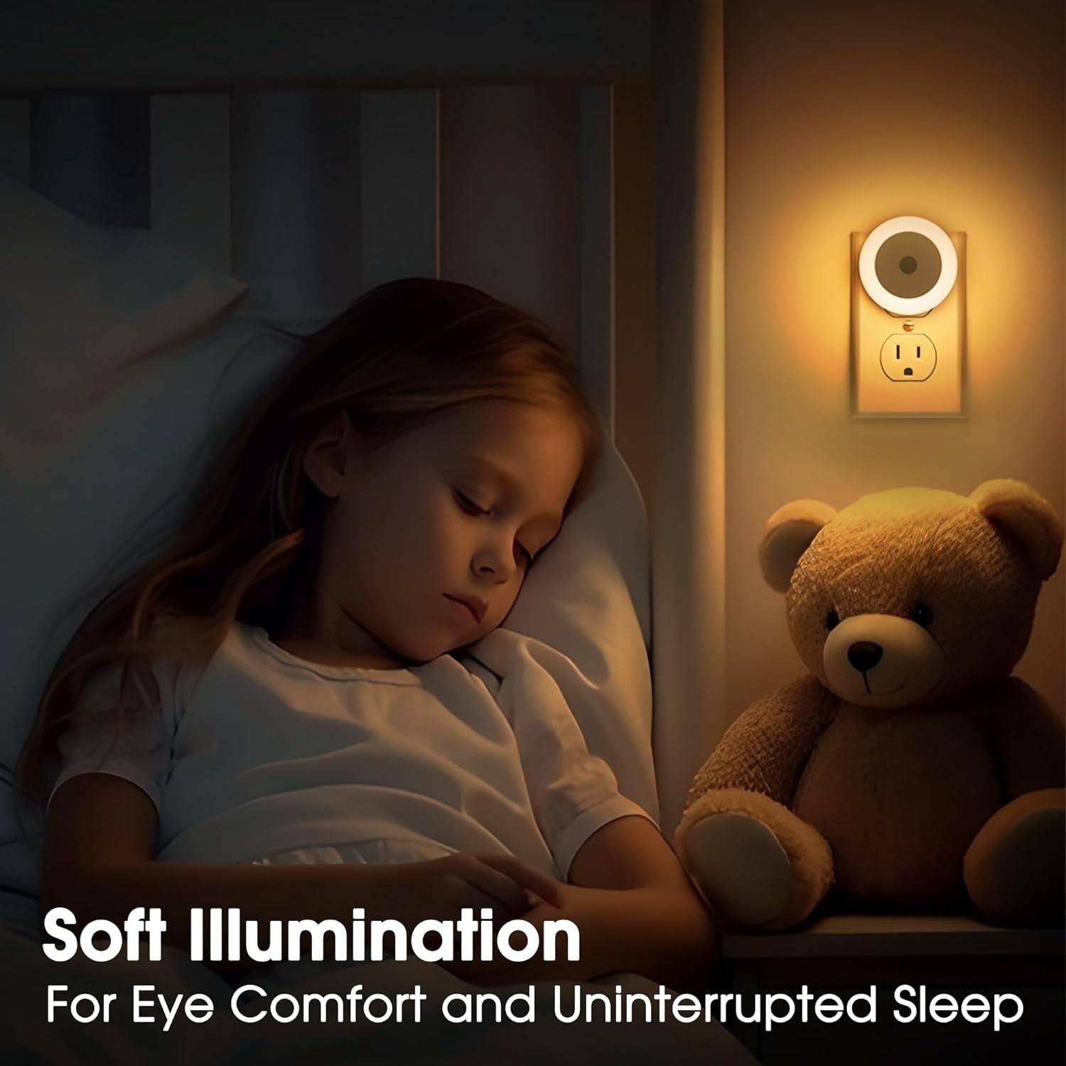 LED Baby Night Lights Plug into Wall [4Pack]