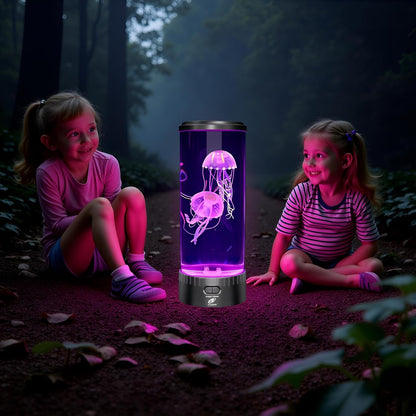 Large round LED Jellyfish Lamp – the Ultimate Sensory Fake Aquarium for Decoration